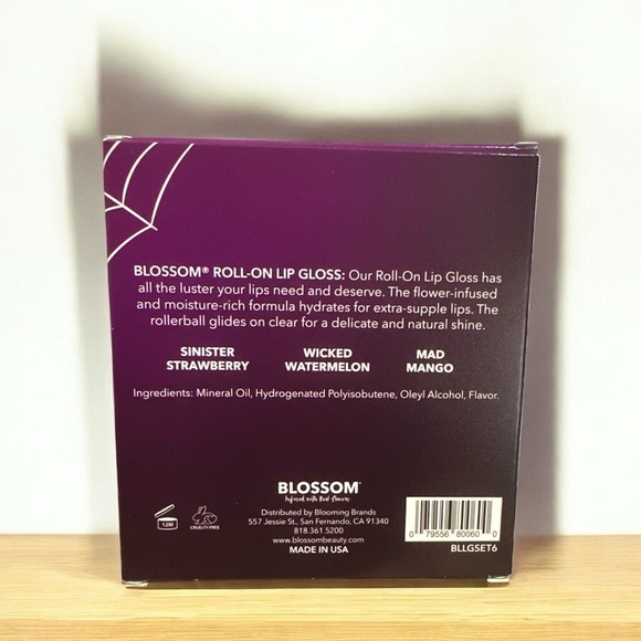 Blossom Roll-On Lip Gloss Set – Infused w/ Real Flowers (3 Pack) - Picture 4 of 4